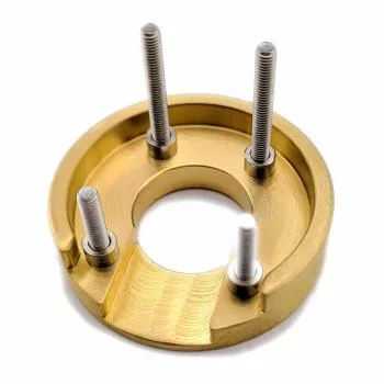 Brass crawler axle weights with screws and sleeves